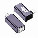 NFHK 2 ピース/ロット USB 2.0 B タイプメス - Type-C オス アングル & ストレート延長アダプター プリンター電話ディスク用