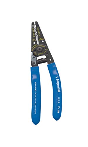 Imperial Tool IE159 Upfront Super Plier Nose Stripper and Cutter 20-30 AWG Solid, Ergonomic