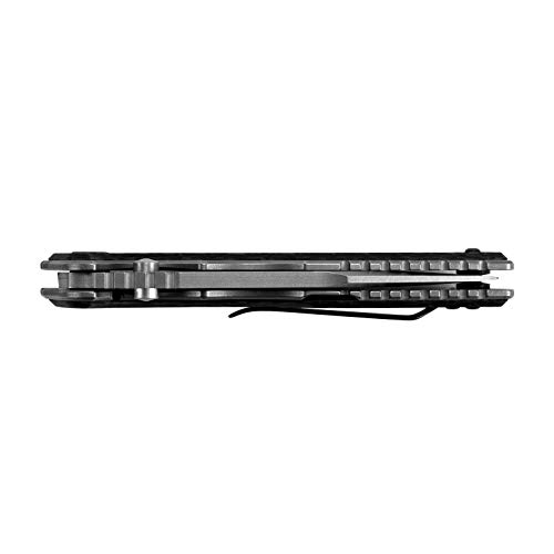 Zero Tolerance Hinderer CF Pocketknife; 3.5-Inch Blade of 20CV Stainless Steel; Titanium Handle with Glow-in-The-Dark Carbon Fiber Overlay, Frame Lock, Made in The USA (0393GLCF) - Image 7