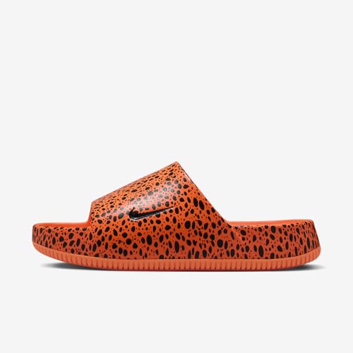 Nike Calm Electric Men's Slides (HF1067-800, Total Orange/Total Orange/Dark Obsidian) Size 92