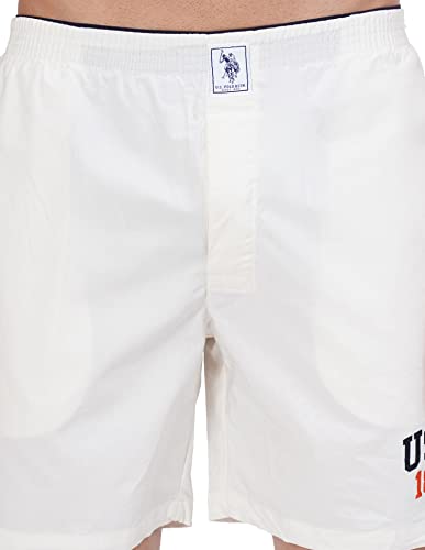Image of U.S. POLO ASSN. Mens Solid Cotton Mid Rise Boxers - Pack of 1