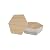 Avant Decor | Peel and Stick Kitchen Backsplash Tiles | Stone Composite Hexagon Wood Grain | Stick On Wall Tiles | Easy DIY Installation | 6” x 6.9” | Box of 30 Tiles
