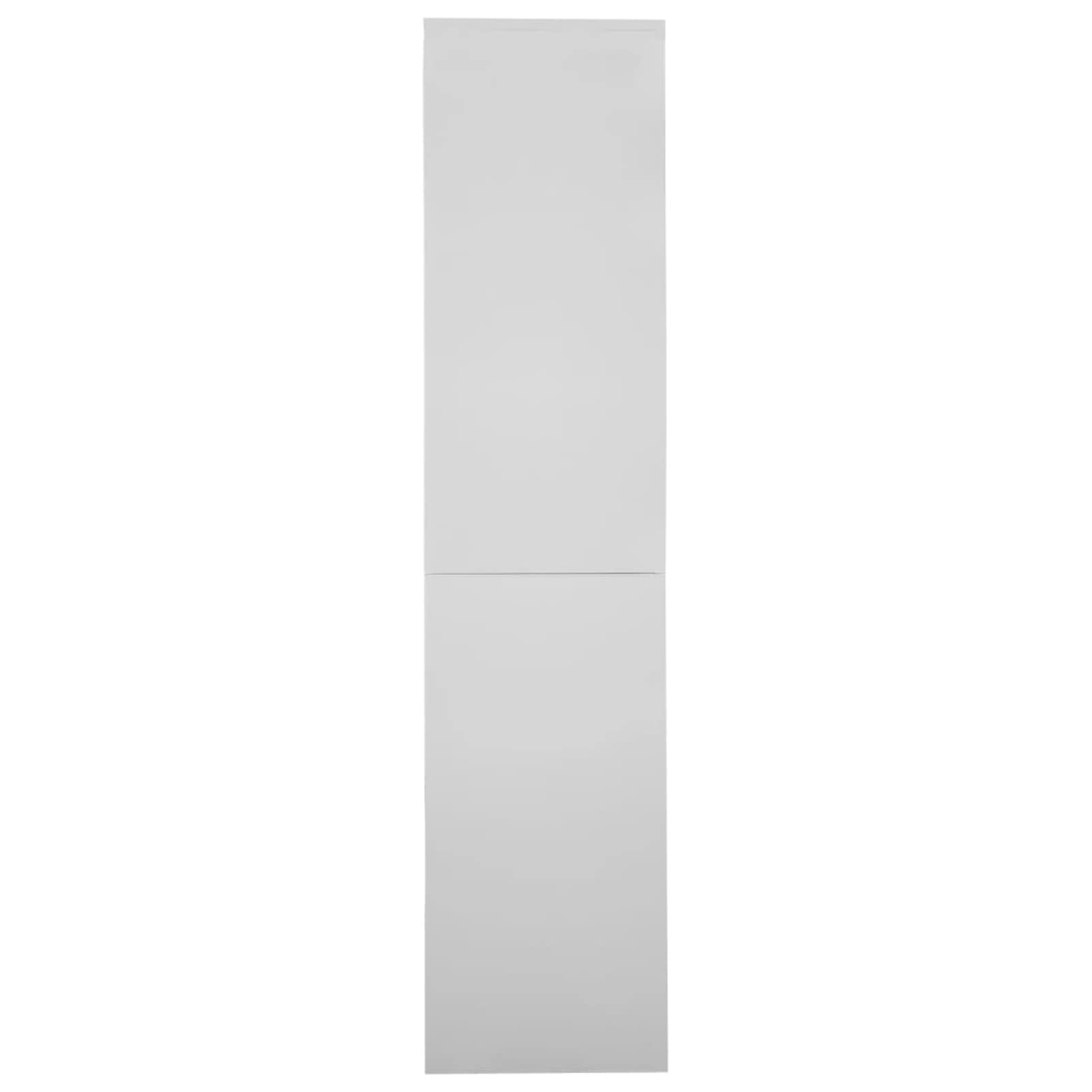 Gecheer Armadio con Anta Scorrevole Grigio Chiaro 90x40x180 cm Acciaio