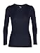 Produktbild Icebreaker Damen 175 Everyday LS Crewe Merino Baselayer Top Langarmshirt, Midnight Navy, XS