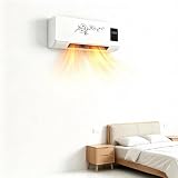 Ductless Wall Mounted Heater, 2-in-1 Smart Heating System, with Remote & Timer, for Home, Office, RV