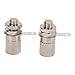 2 Pcs 4mm Current Terminal, M6 Thread Jack Terminal Nickel Plated Brass Grounding Post, Banana Socket Connector, for Electronic Instruments, Industrial Equipment