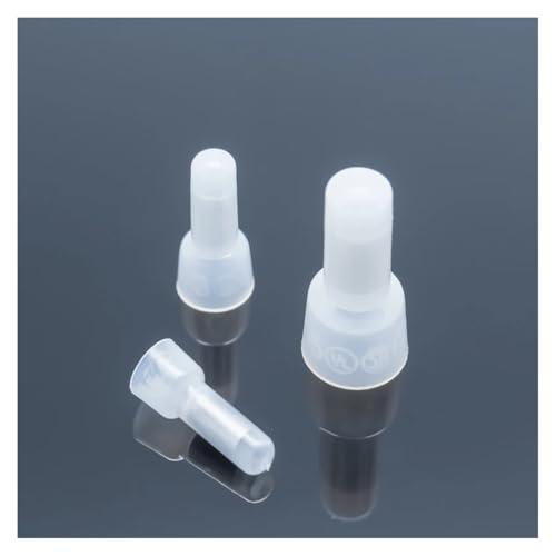 POWTAXBJGD Nylon Insulated Closed End Caps Connector Use for AWG22-10 Wire End Terminal Pressure Line Car Cable Crimp Splice Sleeve(100Pcs CE2,1/2