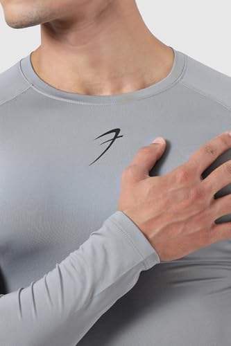 Image of FUAARK Men's Full Sleeve Compression T-Shirt - Athletic Base Layer for Fitness, Cycling, Training, Workout, Tactical Sports Wear