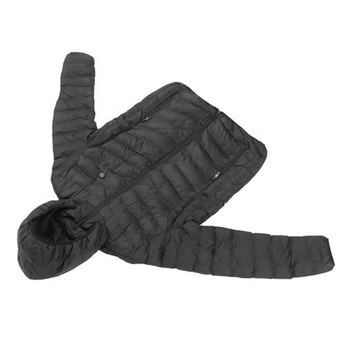 Bolso de Jaqueta Aquecida, Comumente Usado para Pesca Jaqueta Preta Aquecida, 9 Zonas de Aquecimento
