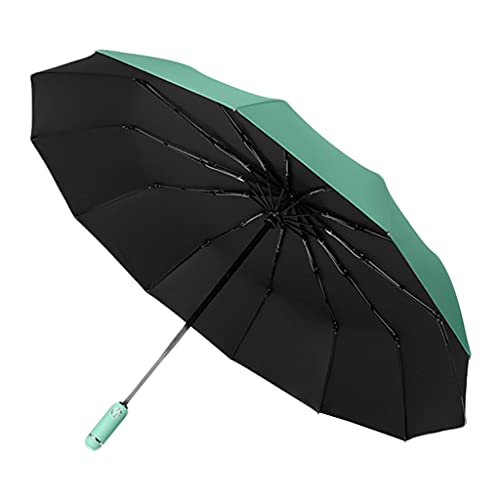 oshhni Guarda-chuva portátil dobrável para viagem Lanterna LED Lanterna de segurança à prova de vent