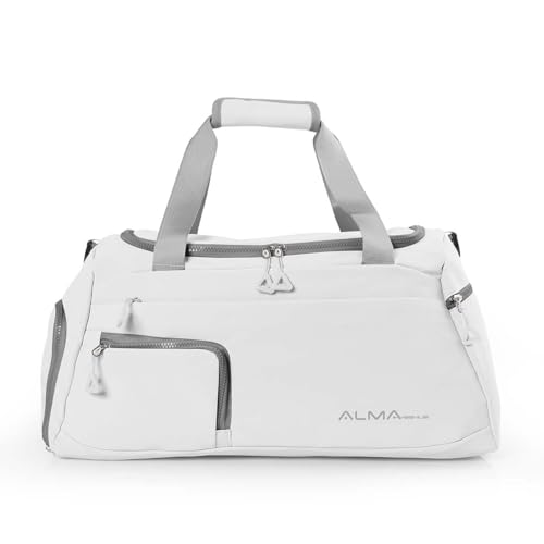 Bolsa Mala Para Academia Viagem Branca 5 Compartimentos Alma Genius