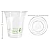 Planet+ 100% Compostable PLA Clear Cold Cup, 12-Ounce, (Pack of 1000)