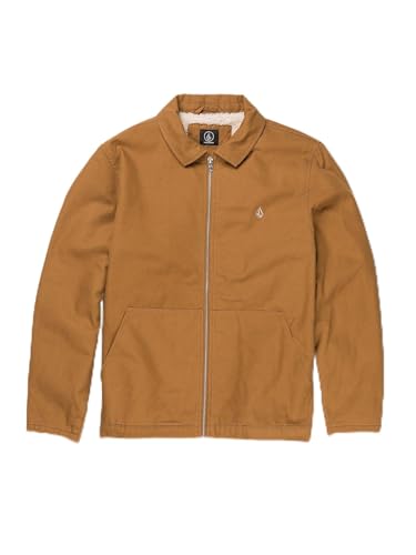 Image of Volcom Men's Palm Drive Faux Sherpa Lined Jacket - Utility Workwear