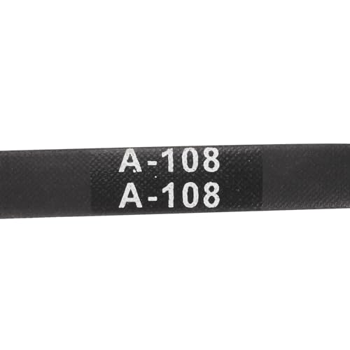 Image of uxcell A108 or 4L1100 Classic Wrapped Rubber V-Belt, 108 inch(2743mm) Inside Circumference, A Profile V Belt