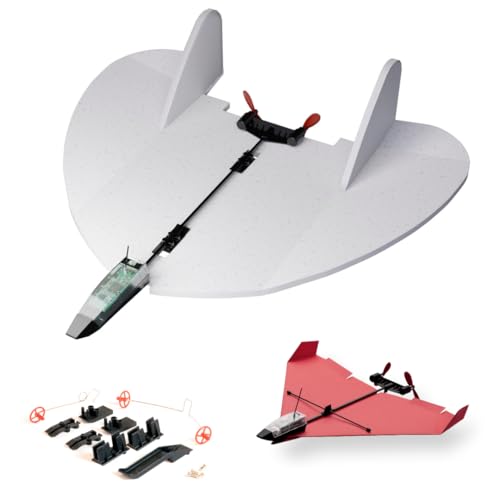 Image of POWERUP 4.0 EZ Bug Paper Airplane Kit Smartphone Controlled RC Plane Motor | Autopilot & Gyro Stability Ensure Simple Flight. Ideal Present for Creative Aviation Tech Tinkerer Makers. Heavy-Duty Frame