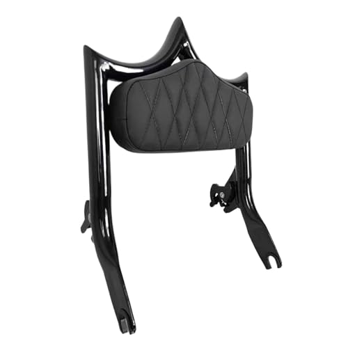 Accoudoir passager Harley Street Glide dossier moto noir 17 pouces