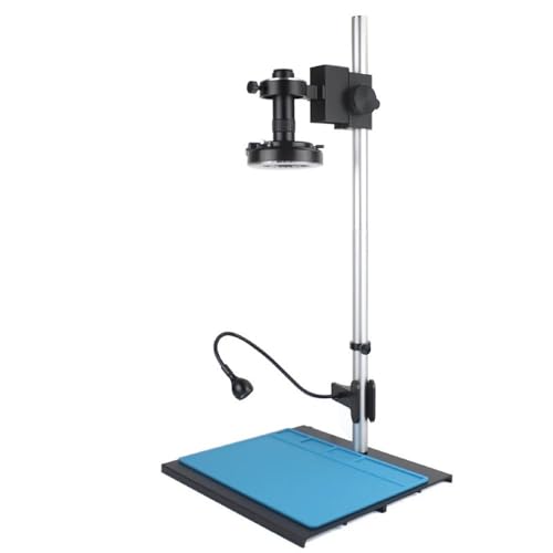 Microscope 48MP 4K USB HDMI Digital Video Monocular Microscope Camera Continus Zoom 130X 180X C-Mount Lens for Soldering Phone Repair Tools(G No Camera)