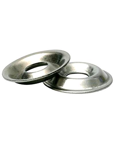Stainless Steel Finishing Washers #12 Cup Washers - 100 Pieces Countersunk Finish Washer Stainless Steel Countersunk Washers #12 Finishing Cup Washers