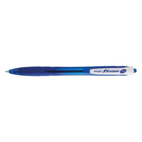 PILOT-Lote de 3 bolígrafos punta mediana BEGREEN REXGRIP 1, color azul Cover