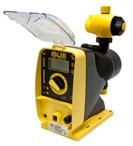 LMI Pump Model AD251-832SI. 1.0gph /110psi max. 4FV. 3/8" OD tubing and Connections. Includes Injection Valve, Foot Valve, Weight, and tubing.