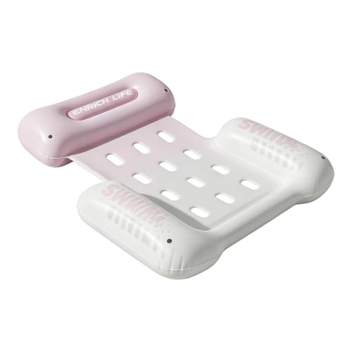 Flotador de alberca, ergonómico portátil y plegable, balsas de piscina de verano, para vacaciones, parque acuático, lago, río, mar, , viajes, recreación relajante