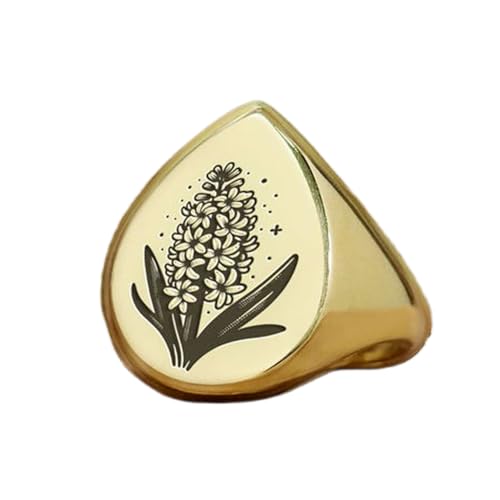 Bague fleur en argent 925 doré à l'or fin vintage fait main
