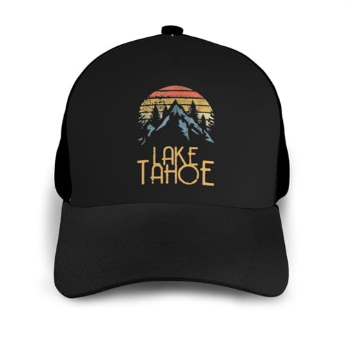 Lake Tahoe Unisex Classic Adjustable Curved Brim Baseball Cap, Trucker Hat3