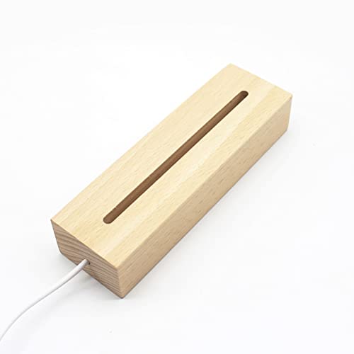 HUSHUI Desktop Luminous Memo Note Board Plug-in LED Lamp Base DIY Graffiti Acrylic Message Night Light, White - Image 4