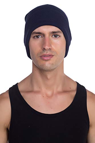 Image of Top Level Beanie Men Women - Unisex Cuffed Plain Skull Knit Hat Cap