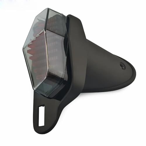 Feu arrière de moto custom bobber chopper support plaque immatriculation noir - 5