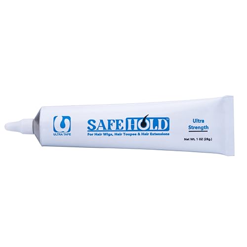 Image of SAFEHOLD | Ultra Hold Wig Glue Tube 28gm (1FL oz) | Long Lasting Glue for Lace Front Wigs, Hair Extensions & Toupees | Waterproof | Maximum Hold 4+ Weeks | Pack of 1