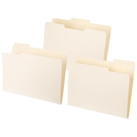 PATIKIL 20pcs Letter Size Manila Folders Cover