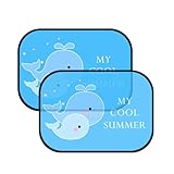 Auto-Sonnenschutz für Windschutzscheibe, faltbarer Sonnenschutz mit Netzvorhang, ABS- und PU-Material, 44 x 37 cm, passend für die meisten Fahrzeuge, 2 Stück