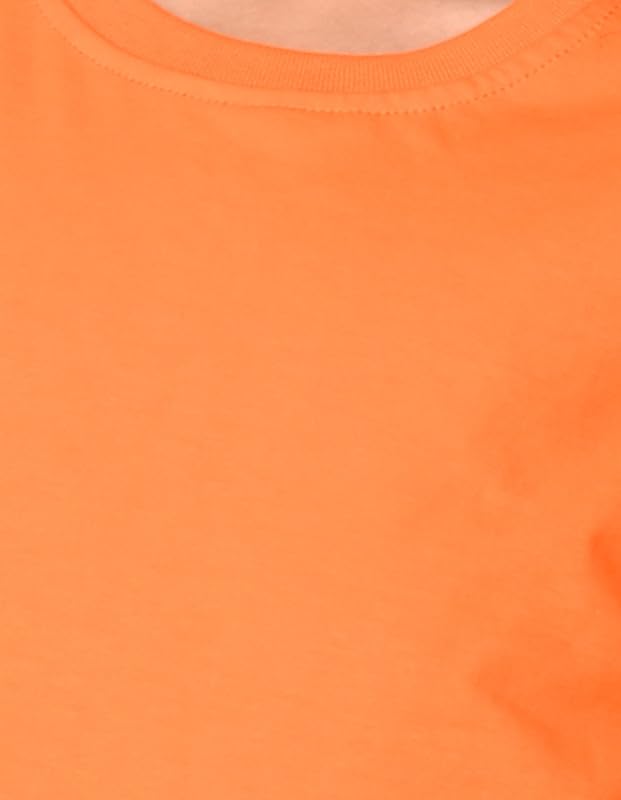 Image of Nusyl Girl's Solid Regular Fit T-Shirt