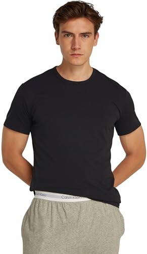 Calvin Klein Herren 3er Pack T-Shirts Kurzarm Crew Neck Basic, Mehrfarbig (Black, White, Grey Heather), S – Ansicht 3