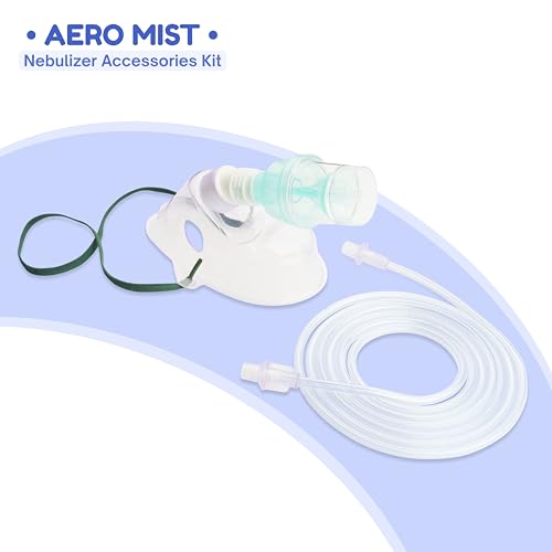 Image of Romsons Aero Mist Nebulizer Cup & Mask Set With Air Tube, Medicine Chamber & Masks for Child (10 Pieces)