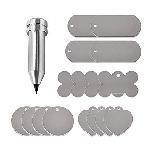 Punta de, de/con 16 Piezas Serías de Estampado de Metales Punta de Preciion de Bricolaje Compatible