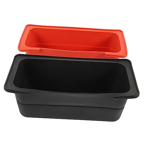 Milisten 2 Bandejas Recogedoras De Grasa Cubeta con Tapa Recipiente para Ramen Freidora De Aire Apta para Microondas Bandejas con Compuerta De Grasa Parrillas Revestimiento Plancha