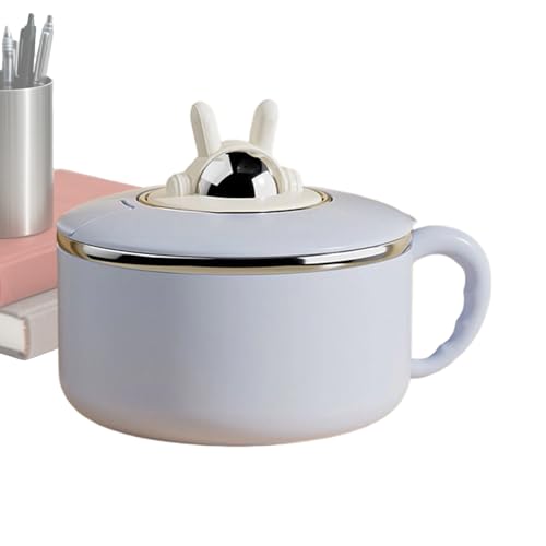 Generisch Cuenco grande con tapa, 1,2 L, para pasta y platos principales, escurridor de pasta con tapa, para sándwiches de hogar, cocina, viajes, oficina