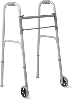 Medline Easy Care Two-Button Folding Walkers With 5