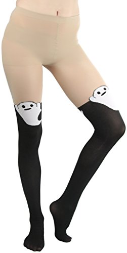 Image of ToBeInStyle Women's Cute Thigh High Printed Character Tights