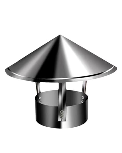Cappello per Camino per la prevenzione dell'ingresso di Uccelli, Copertura di Ventilazione per Il Tetto Contro Le Correnti discendenti, copricanna fumaria, Soluzione di Protezione del Camino