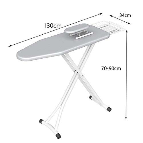Großflächiges Bügelbrett, mit Tablett, zusammenklappbares Bügelgestell aus Metall, Schlafzimmer, kleine Wohnung, Balkon, Werkzeuge zum Bügeln von Kleidung (Color : C