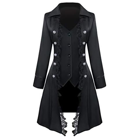 Women's Gothic Steampunk Tailcoat Coat Cover
