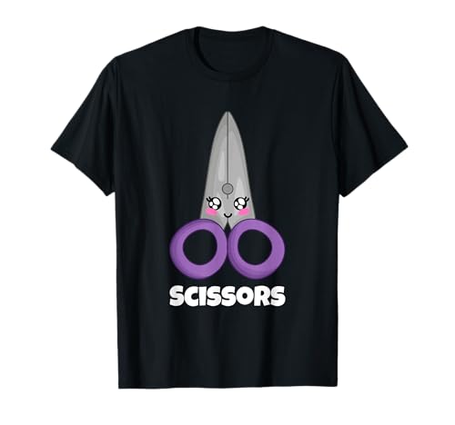 Rock Paper - Camisa divertida con tijeras de papel para Halloween Camiseta