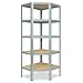 shelfplaza® Home Estantería Esquina metálica de almacenaje 180x60x30 Estantería galvanizada con 5 baldas, estantería insertable 30cm Profundidad, esquineras metalicas para Garaje y Taller
