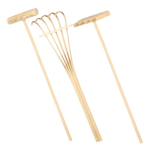 SUPVOX 3 Mini in Plastica per Giardino Zen da Tavolo Attrezzi Leggeri e per Decorazione Sabbia Kit per Meditazione e Paesaggio Zen