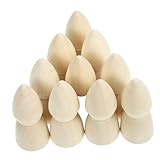 HEALSOPTHY 10個彩绘木头娃娃 未塗装 木製ペグ人形 手作り用 向け創作クラフト