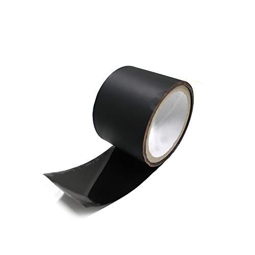 Llpt Aluminum Black Foil Tape Matt None Reflective Heavy Duty 3.94 Mil 2 Inch X 33 Feet High Thermal Conductive Adhesive Hot Cold Air Duct Tape For Metal Repair Pipe(Nc233) #TOP1