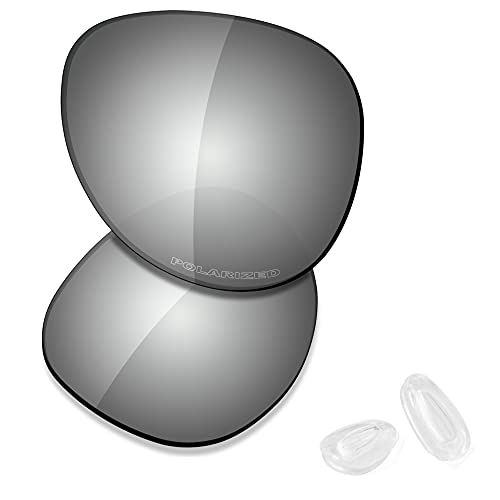 Image of SAUCER Premium Replacement Lenses & Nosepads for Oakley Elmont L OO4119 60mm Sunglasses
